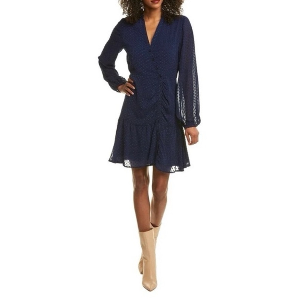 Yumi Kim Valencia Dress small blue swiss dot‎